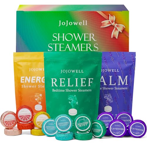 Shower Steamers Aromatherapy - 18 Pack Shower Bombs Birthday Gifts for Women, Gifts for Mom, Organic with Eucalyptus Mint Lavender Watermelon Grapefruit Essential Oils Stress Relief Mothers Day Gifts